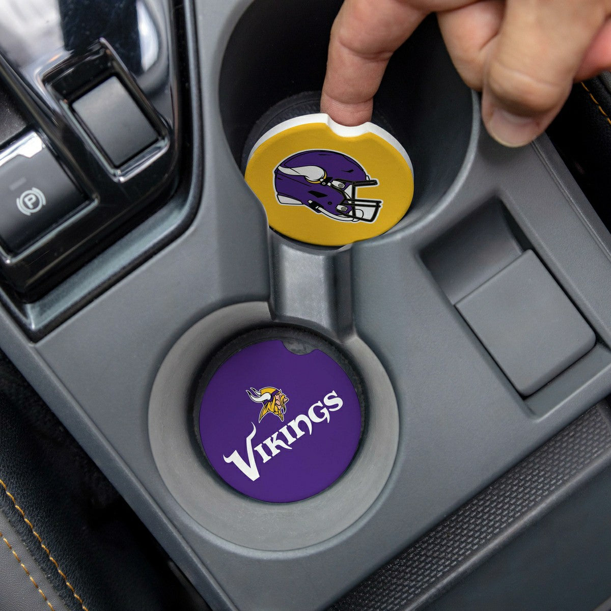 Minnesota Vikings Car Coaster Set, 2pc, NFL