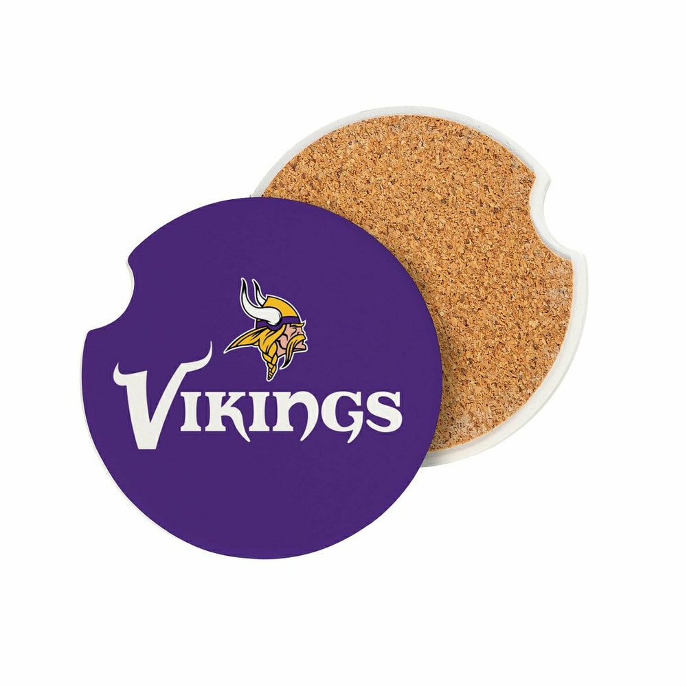 Minnesota Vikings Car Coaster Set, 2pc, NFL