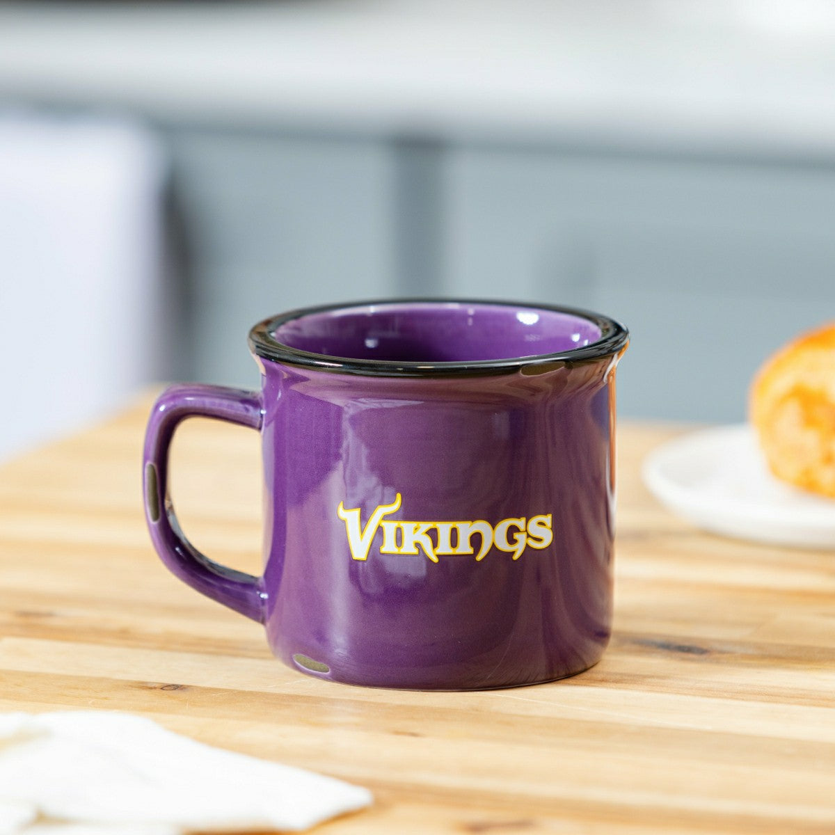Minnesota Vikings Ceramic Camp Cup with Enamel Finish, 14oz, NFL