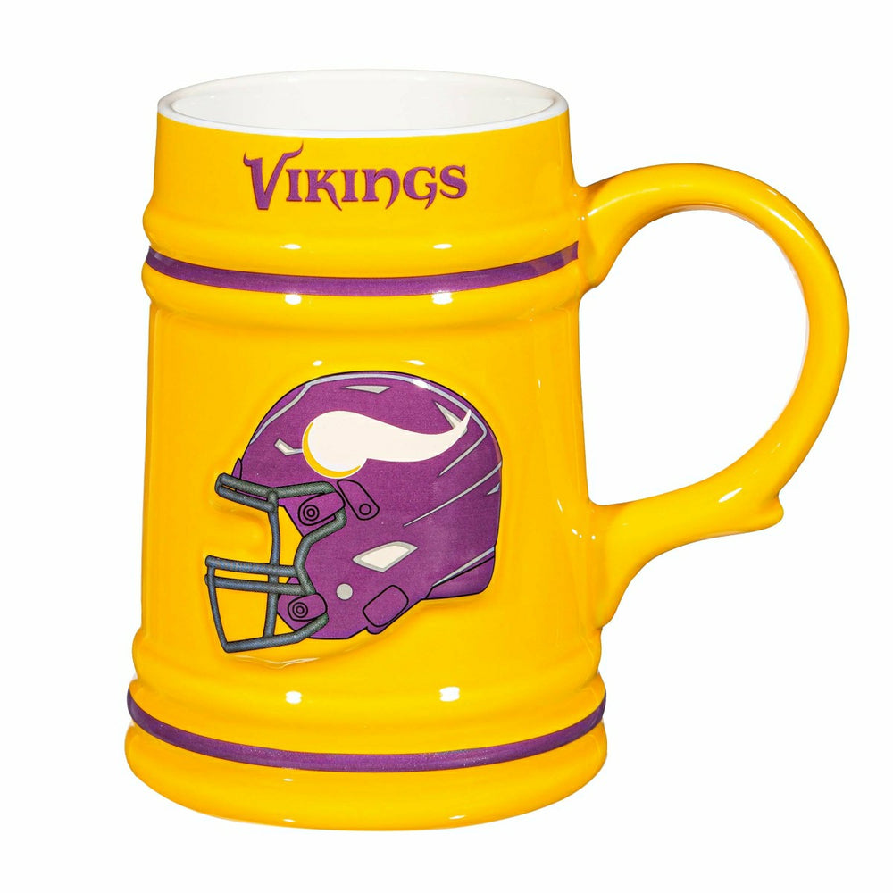 Minnesota Vikings Ceramic Stein Cup, 24oz, NFL, Home