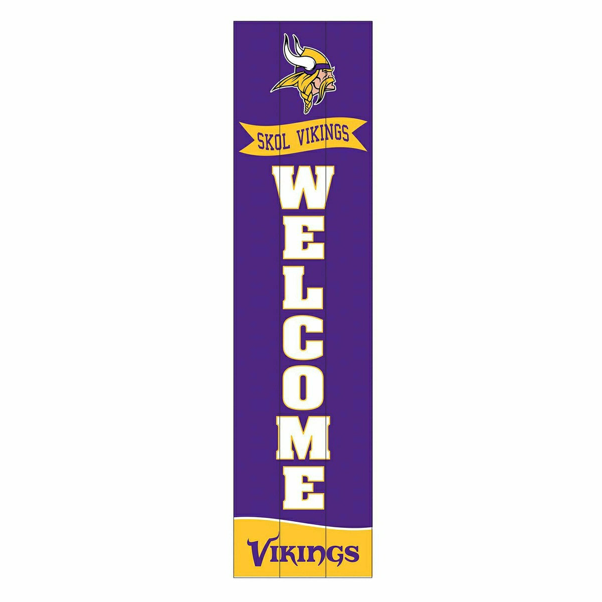 Minnesota Vikings Large Single Sided Leaner, 46", NFL, Home