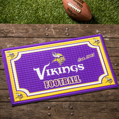 Indoor/Outdoor NFL Team Pride Embossed Doormat, Minnesota Vikings, NFL
