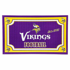 Indoor/Outdoor NFL Team Pride Embossed Doormat, Minnesota Vikings, NFL