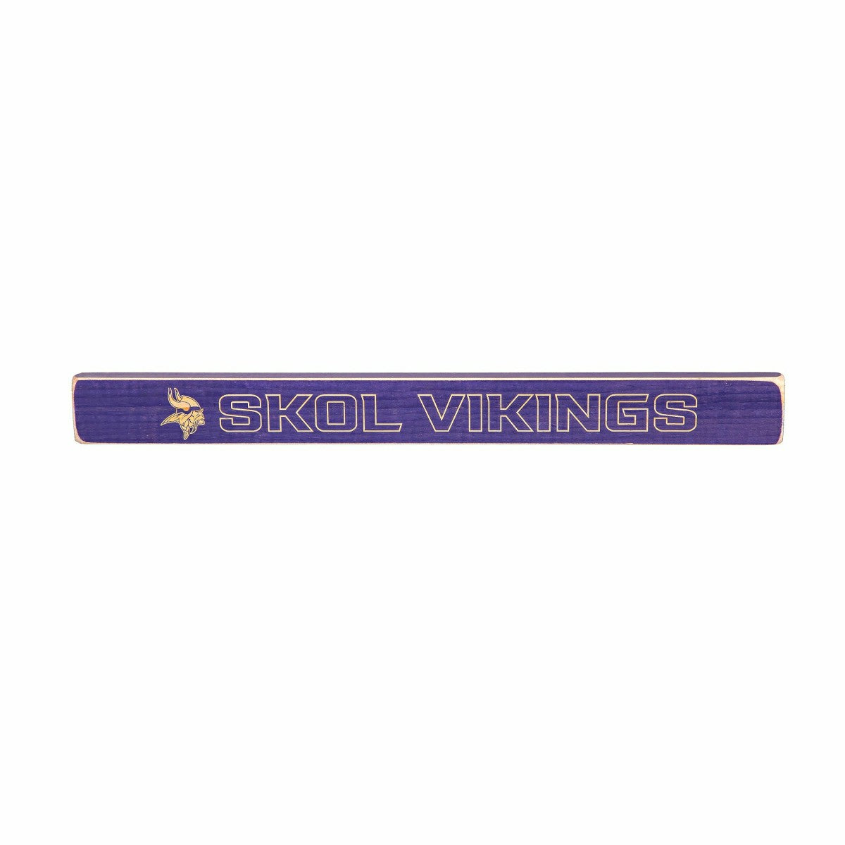 Minnesota Vikings Engraved Wood Sign, 1.5" x 18", NFL, Home