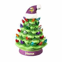 8" LED Ceramic Christmas Tree, Minnesota Vikings, NFL, Home