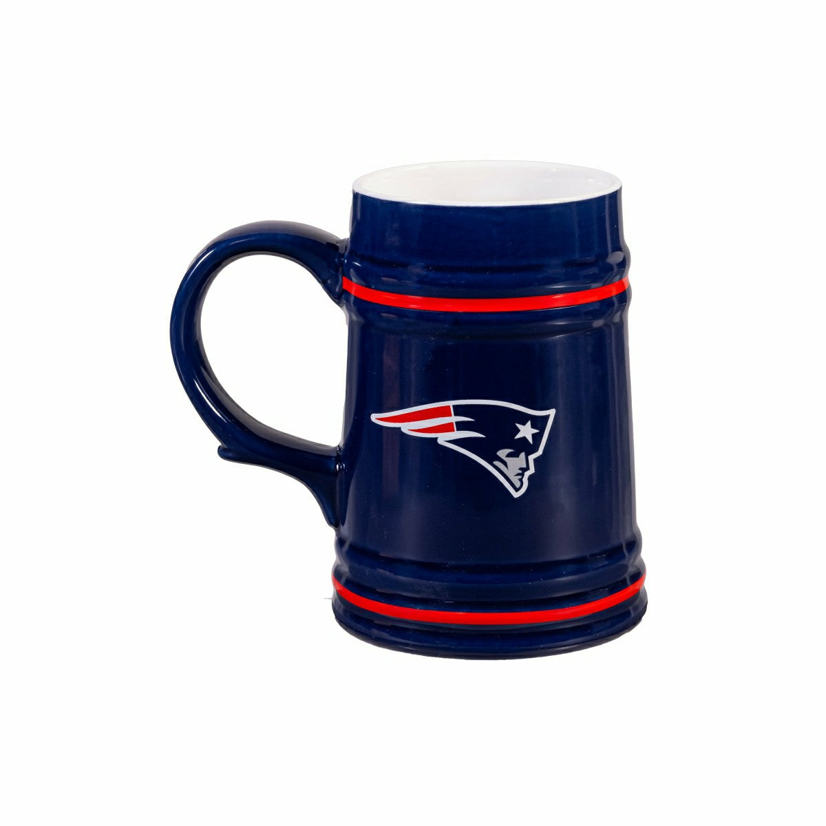 New England Patriots Ceramic Stein Cup, 24oz, NFL, Home