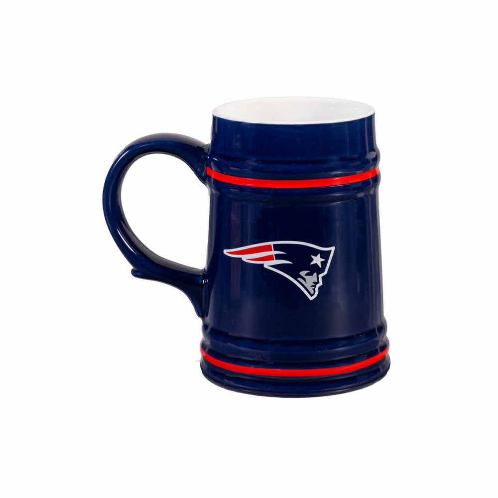 New England Patriots Ceramic Stein Cup, 24oz, NFL, Home