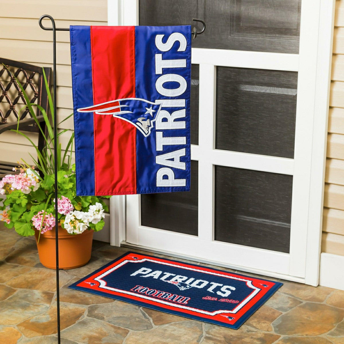 New England Patriots Embellished Garden Flag, NFL, Home