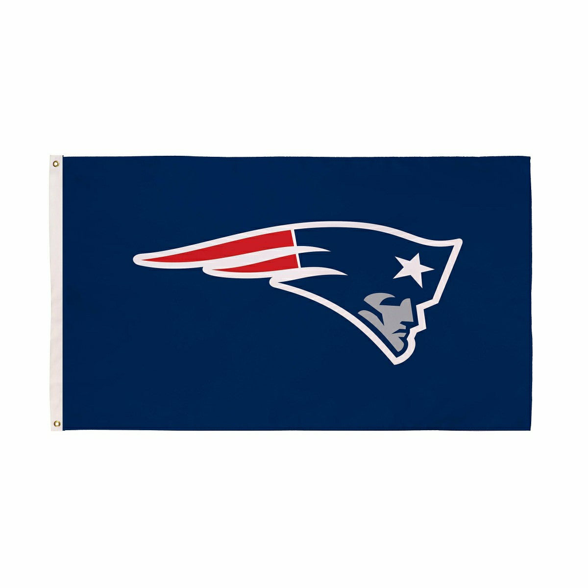 New England Patriots Single Sided Flag w/ 2 Grommets, 3'x5', NFL, Home