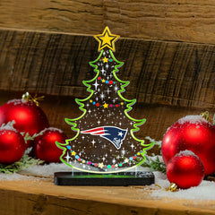 New England Patriots NFL Football Holiday Tree Desklite LED Decor, NFL, Home