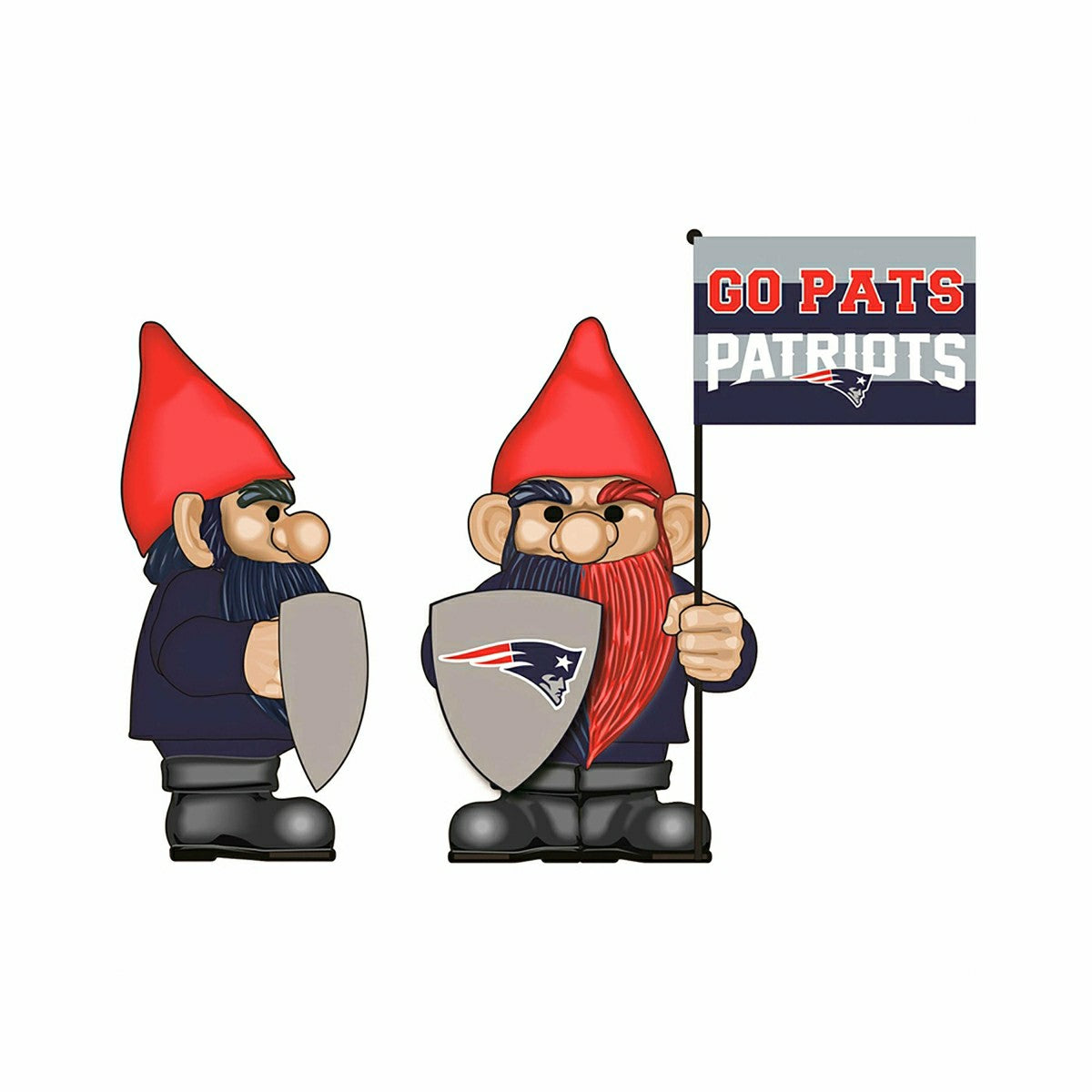 New England Patriots, Flag Holder Gnome, NFL, Home