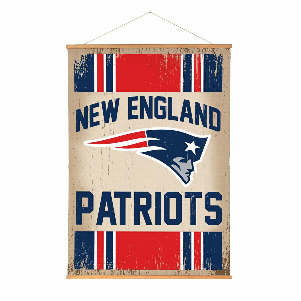 New England Patriots, Canvas Wall Tapestry, Large, 54x36, NFL, Home
