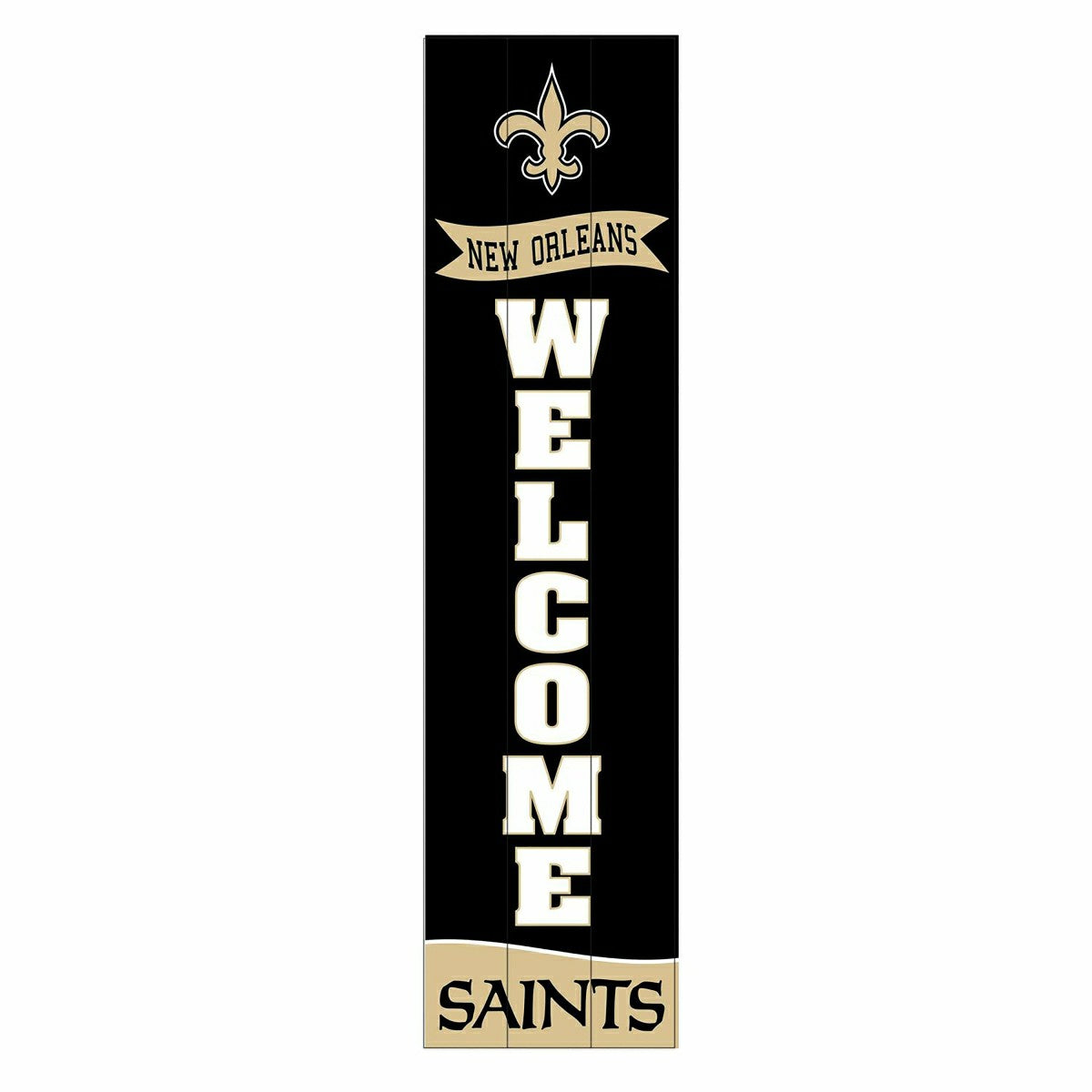New Orleans Saints Large Single Sided Leaner, 46", NFL, Home