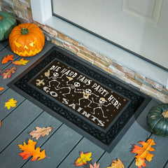 New Orleans Saints Flocked Coir Halloween Sassafras Switch Mat, 22"x10, NFL
