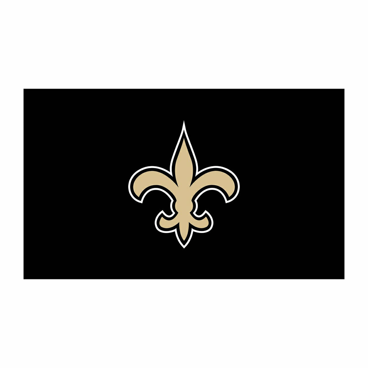 Full Color PVC Mat, 16" x 28", New Orleans Saints, NFL