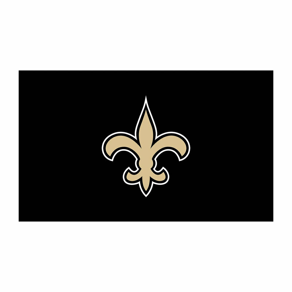Full Color PVC Mat, 16" x 28", New Orleans Saints, NFL