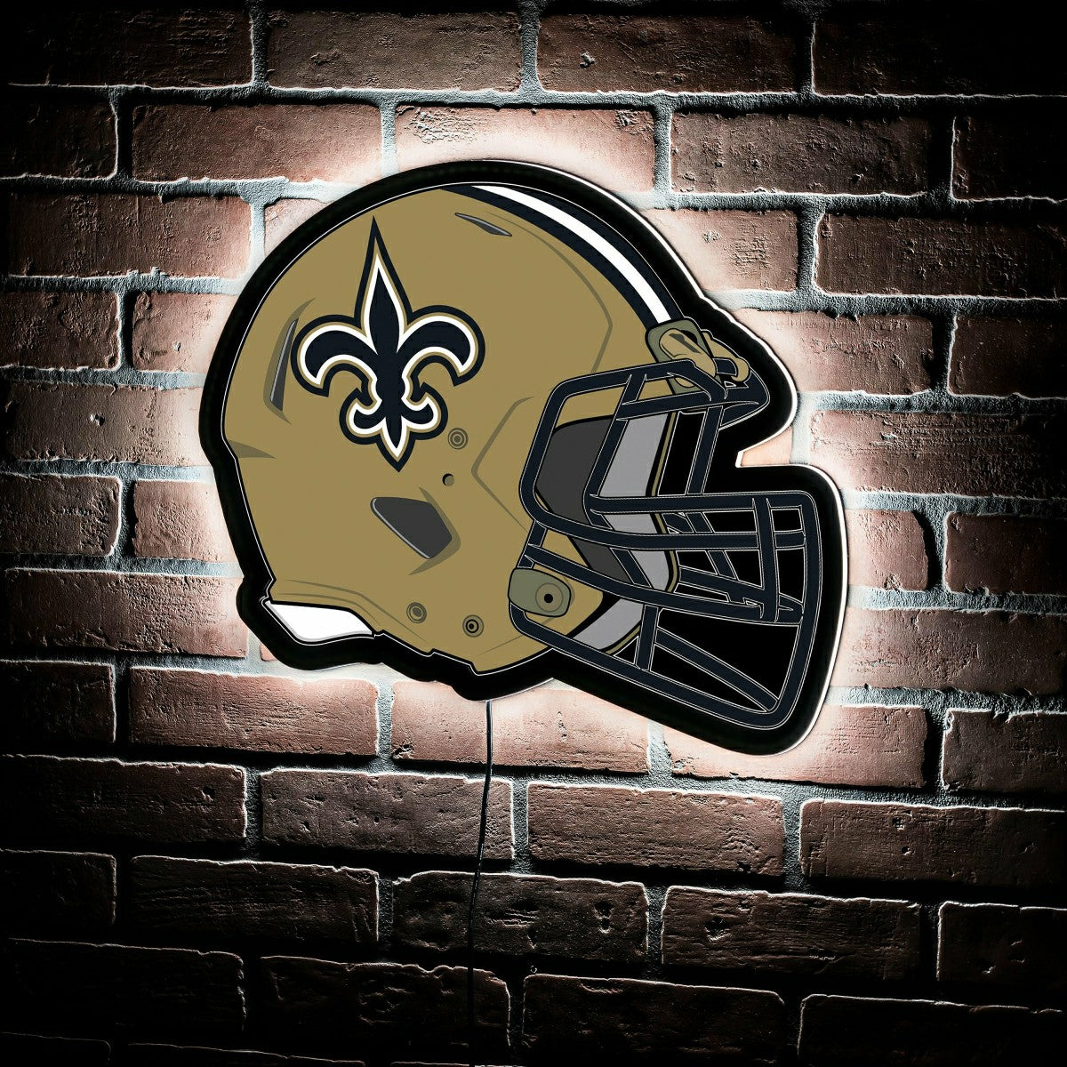 LED Wall Decor, Helmet, New Orleans Saints, NFL, Home