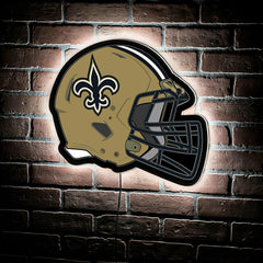 LED Wall Decor, Helmet, New Orleans Saints, NFL, Home