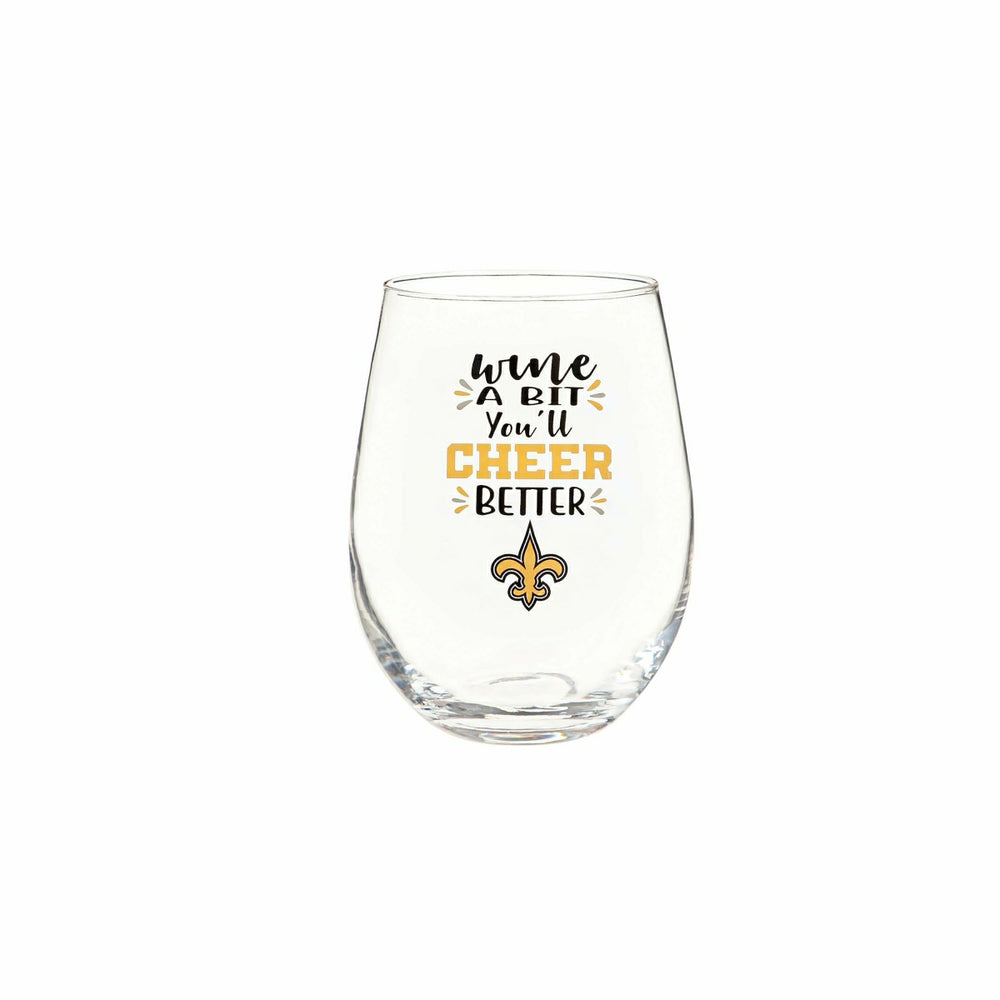 New Orleans Saints, 17oz Boxed Stemless Wine, NFL, Home