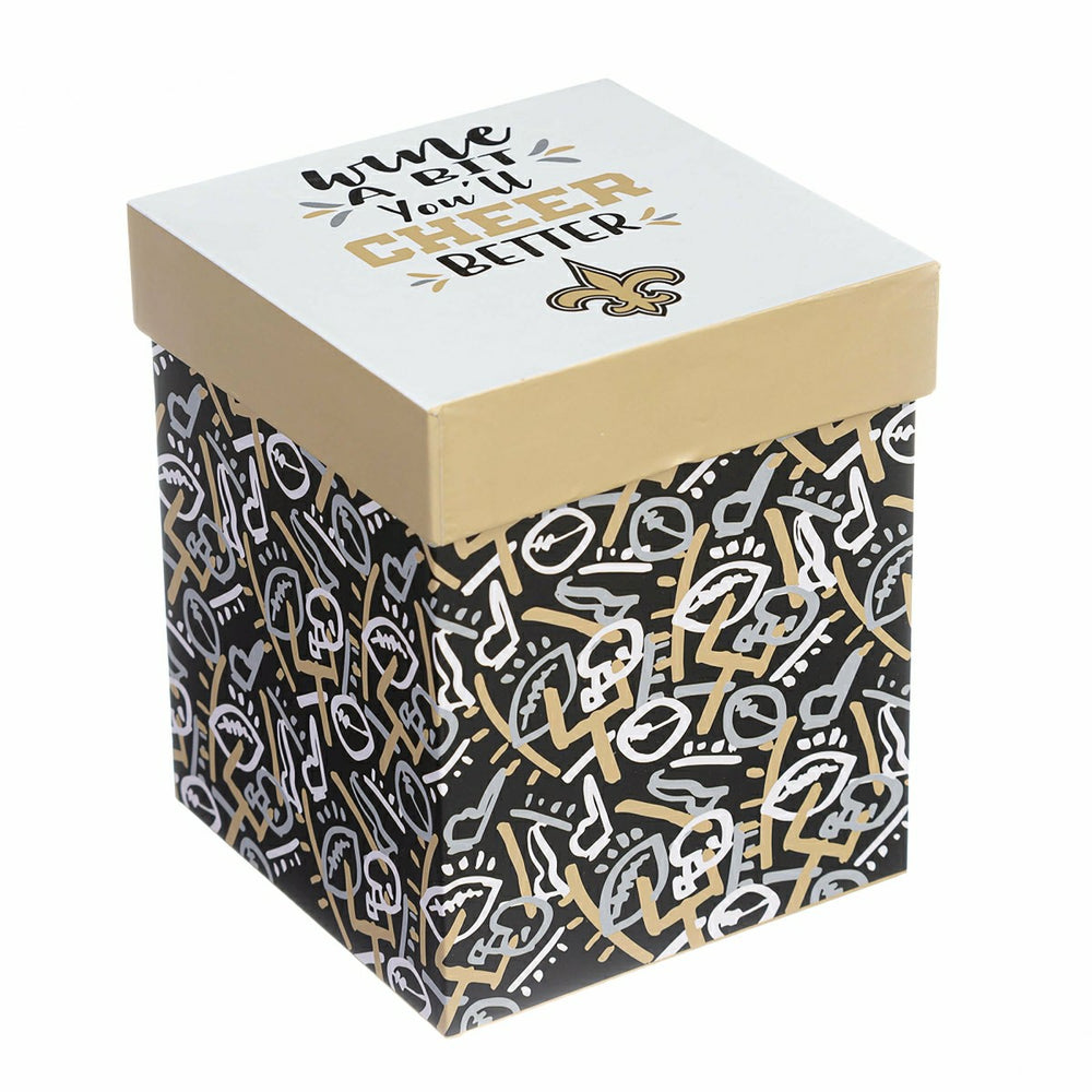 New Orleans Saints, 17oz Boxed Stemless Wine, NFL, Home