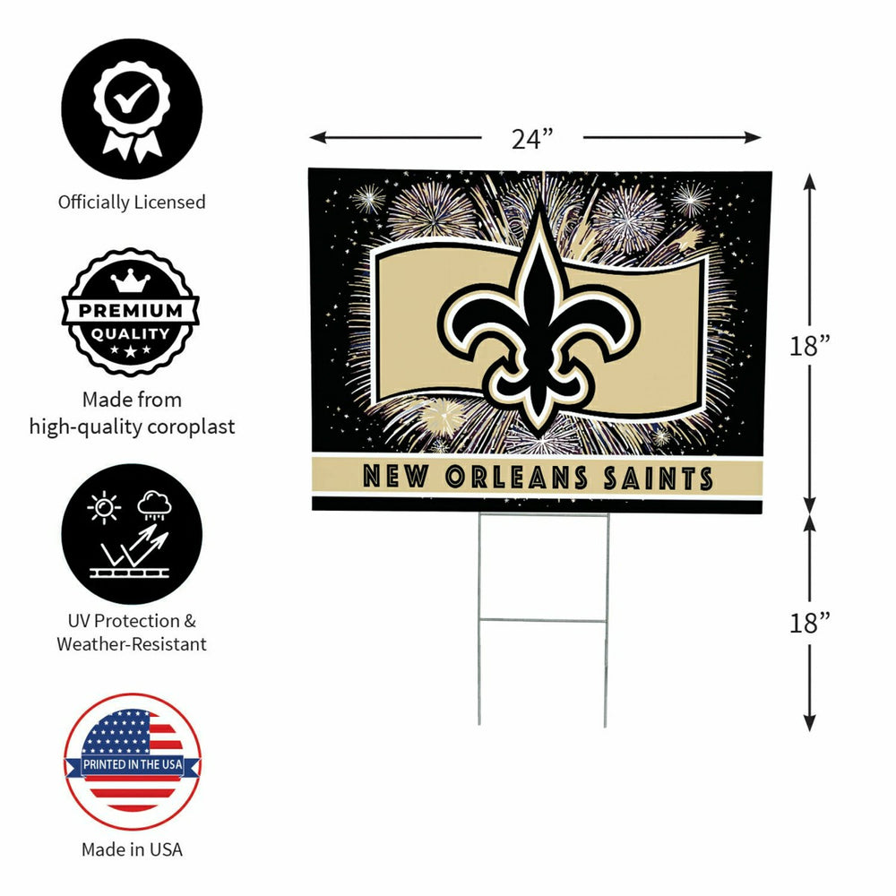 New Orleans Saints Yard Sign, Patriotic, NFL, Home