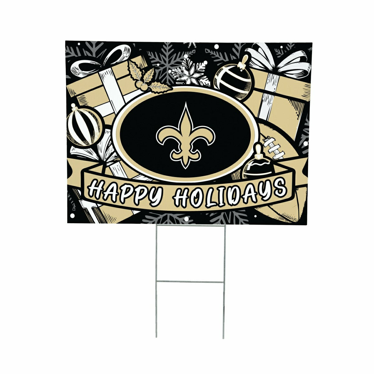 New Orleans Saints Yard Sign, Holiday, NFL, Home