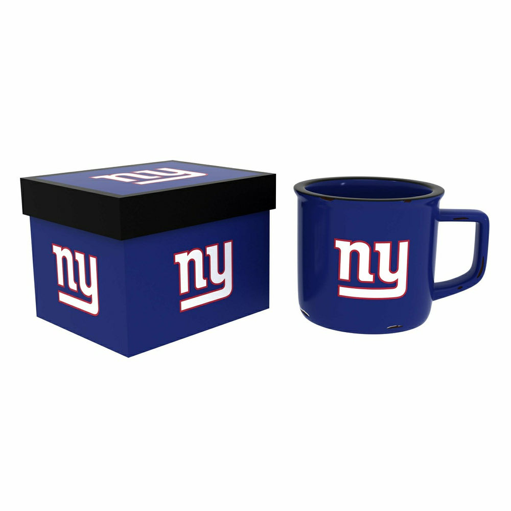 New York Giants Ceramic Camp Cup with Enamel Finish, 14oz, NFL