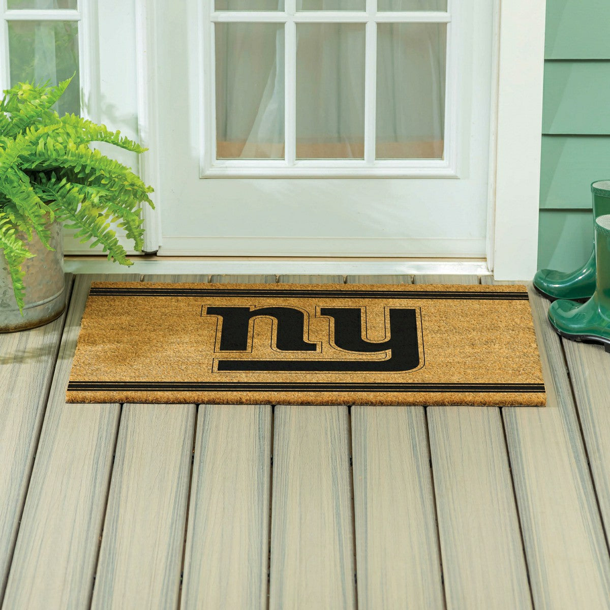 New York Giants Large One Color Coir Mat, 36"x24", NFL