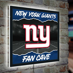 New York Giants 23"H x 23"L LED Wall Decor, Edgelite, Square, NFL, Home