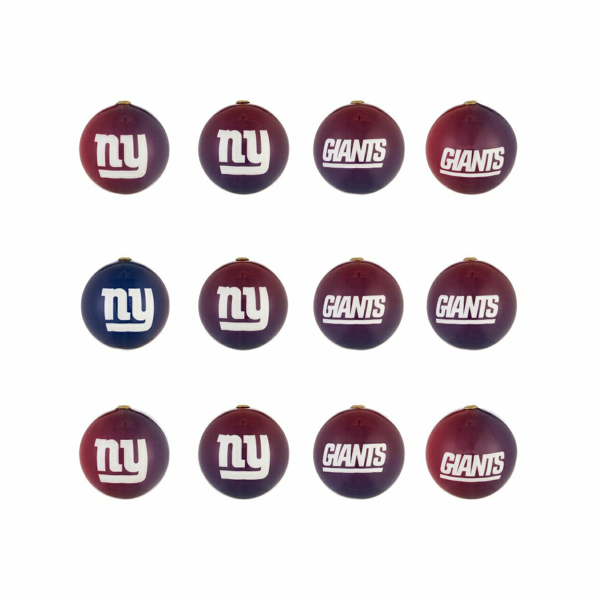 12pc Ornament Set, New York Giants, NFL, Home