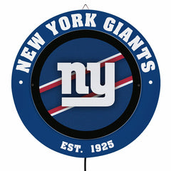 New York Giants, Metal Lite, Round, NFL