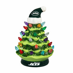 8" LED Ceramic Christmas Tree, New York Jets, NFL, Home