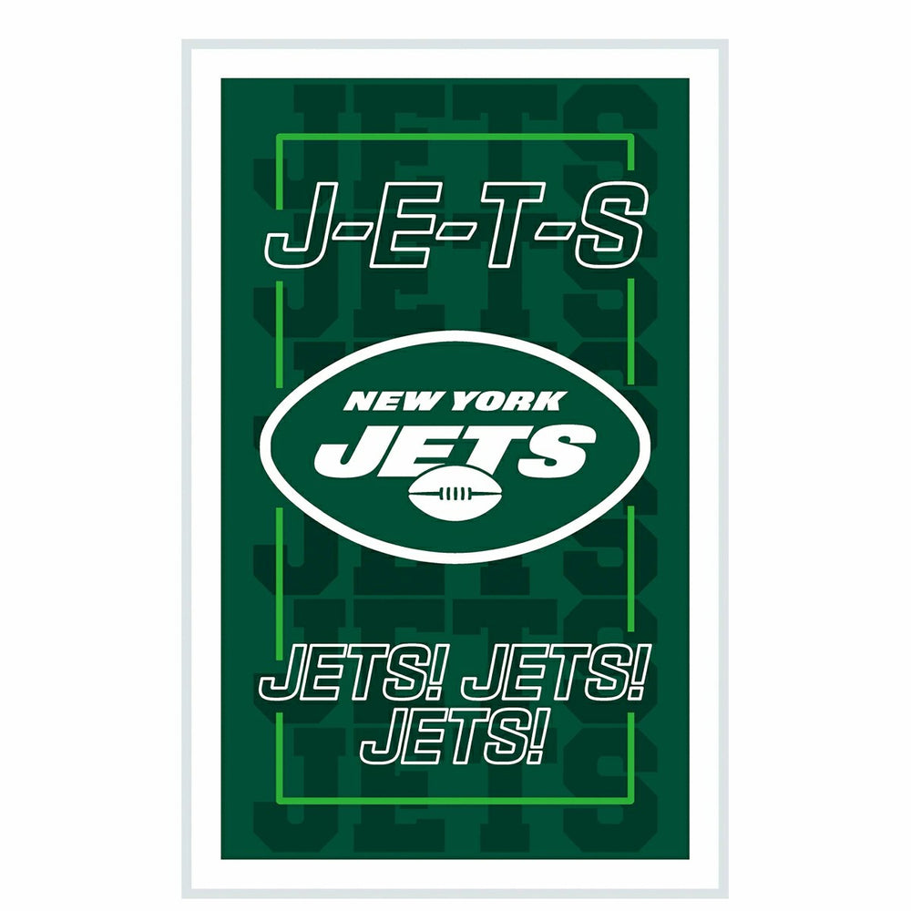 New York Jets NFL Football Rectangle Neolite LED Decor, NFL, Home