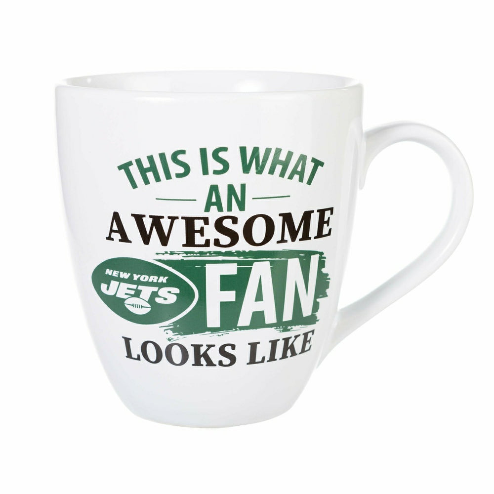 New York Jets, Ceramic Cup O'Java 17oz Gift Set, NFL, Home