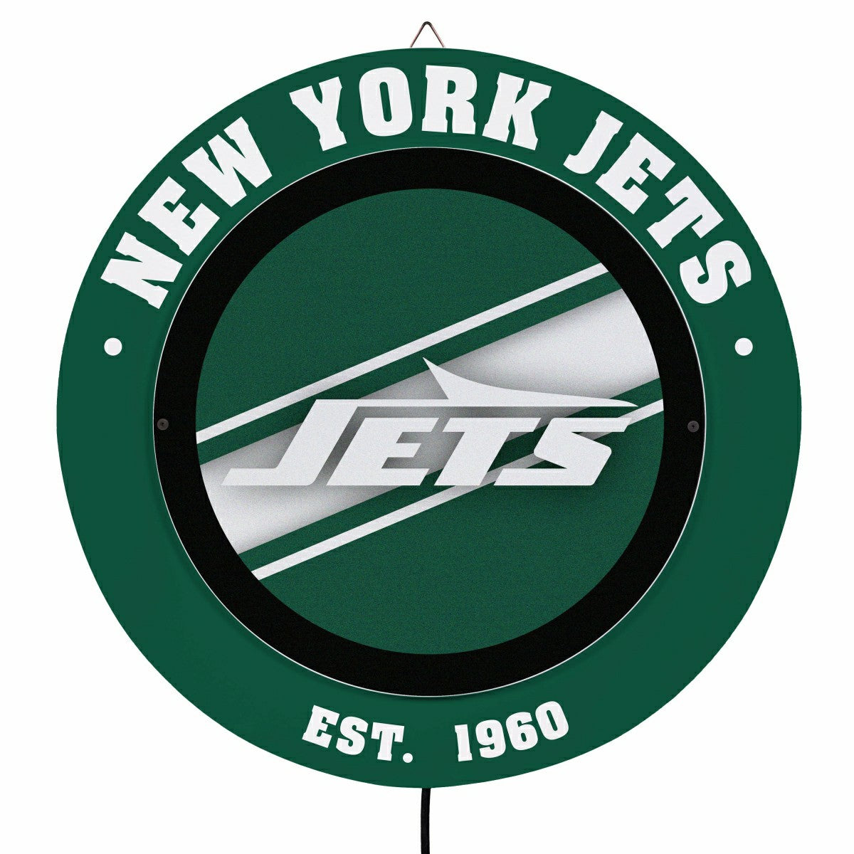 New York Jets, Metal Lite, Round, NFL
