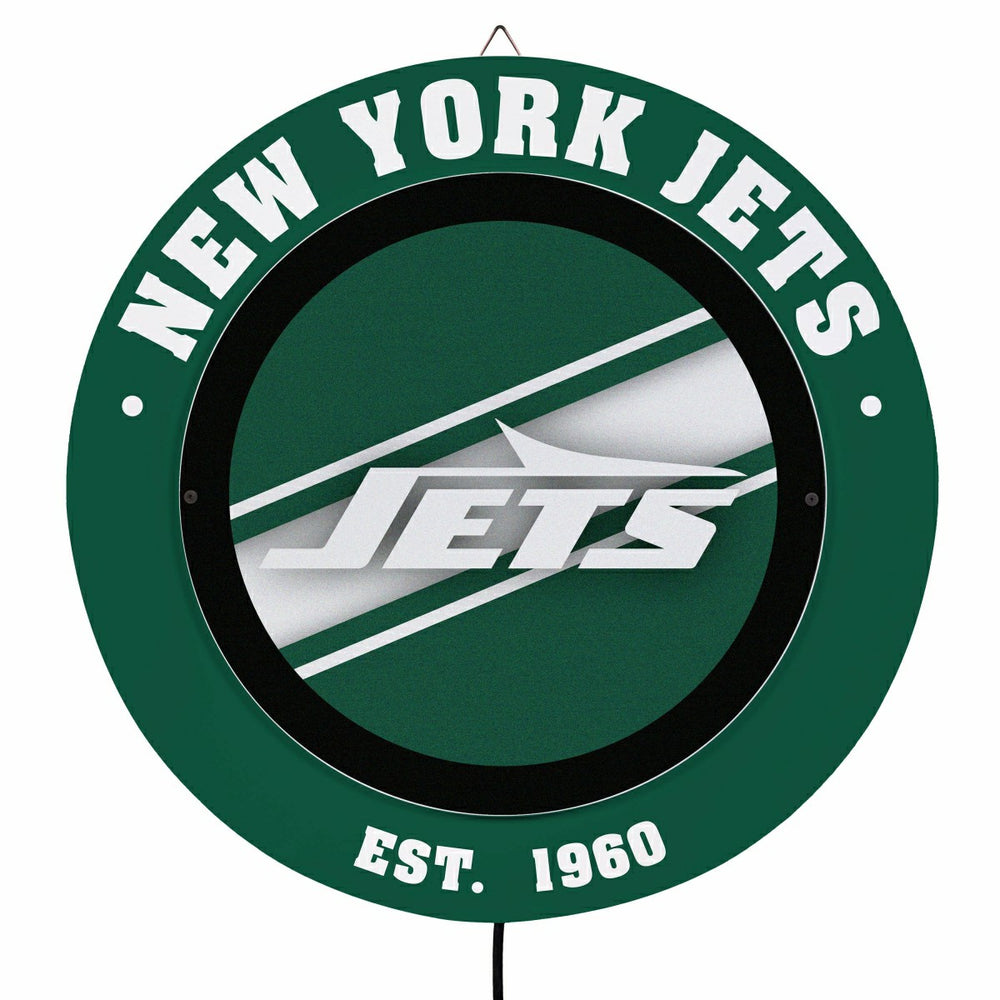 New York Jets, Metal Lite, Round, NFL
