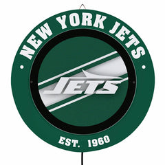 New York Jets, Metal Lite, Round, NFL