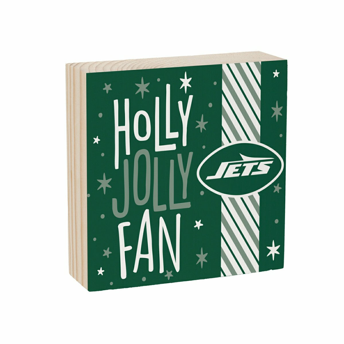 New York Jets Block, Holiday, 6x6, NFL, Home