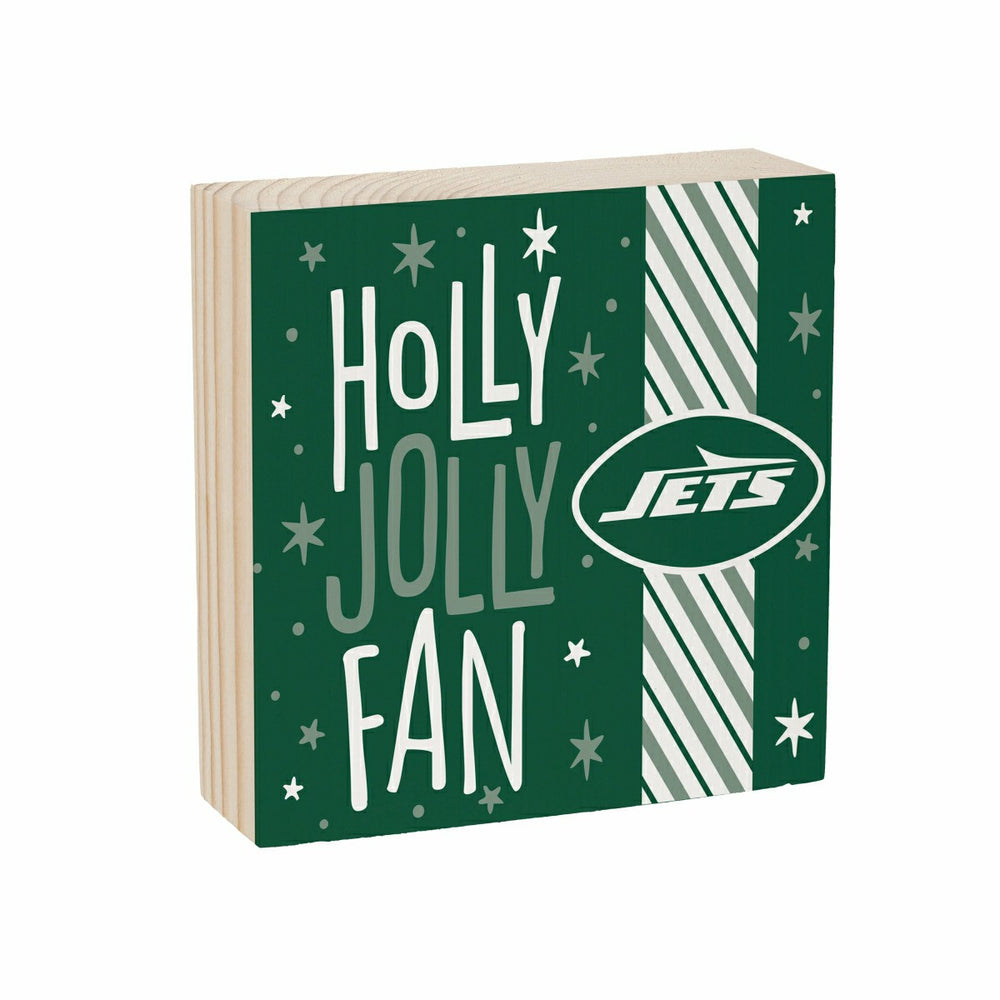 New York Jets Block, Holiday, 6x6, NFL, Home