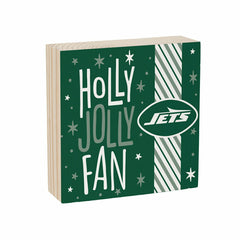 New York Jets Block, Holiday, 6x6, NFL, Home