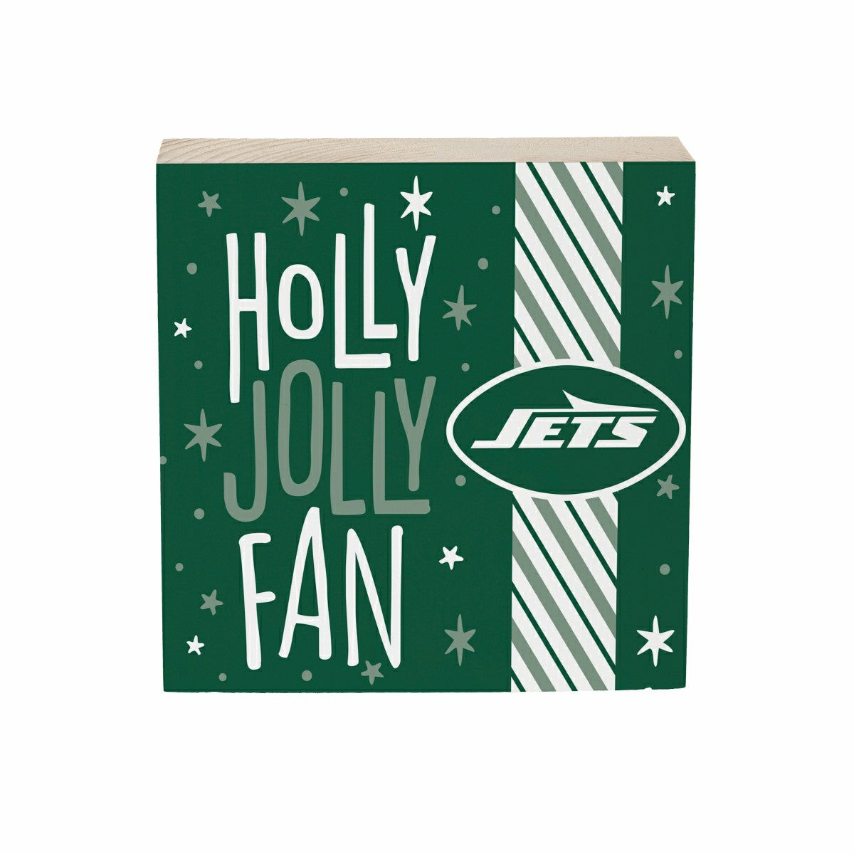 New York Jets Block, Holiday, 6x6, NFL, Home