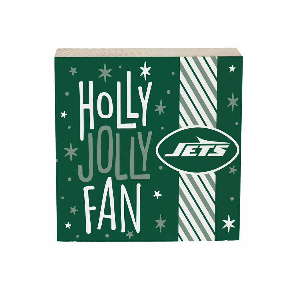 New York Jets Block, Holiday, 6x6, NFL, Home