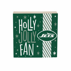 New York Jets Block, Holiday, 6x6, NFL, Home