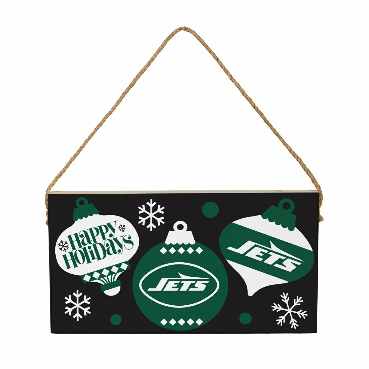 New York Jets Holiday Wood Wall Sign, 6x11, NFL, Home