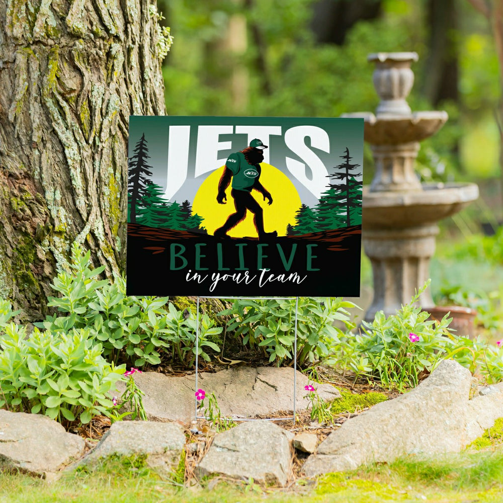 New York Jets Yard Sign, Bigfoot, NFL, Home