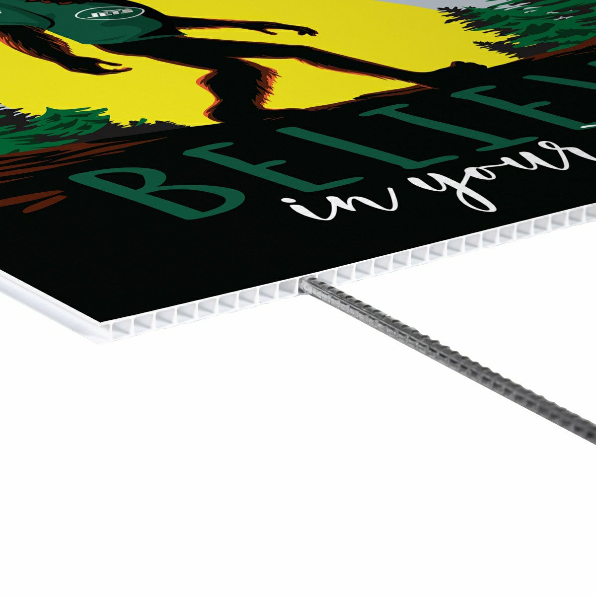 New York Jets Yard Sign, Bigfoot, NFL, Home