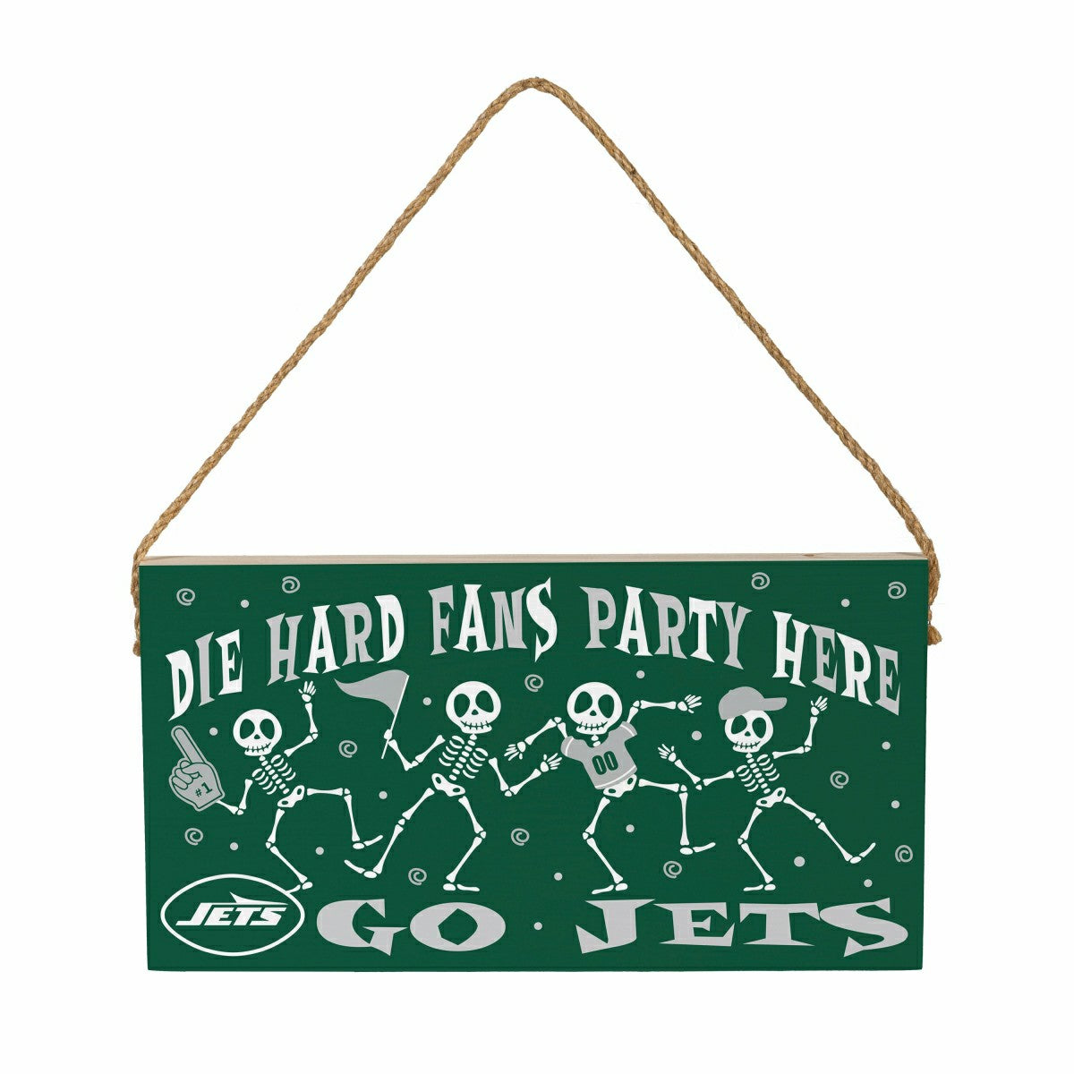 New York Jets Halloween Wood Wall Sign, 6x11, NFL, Home