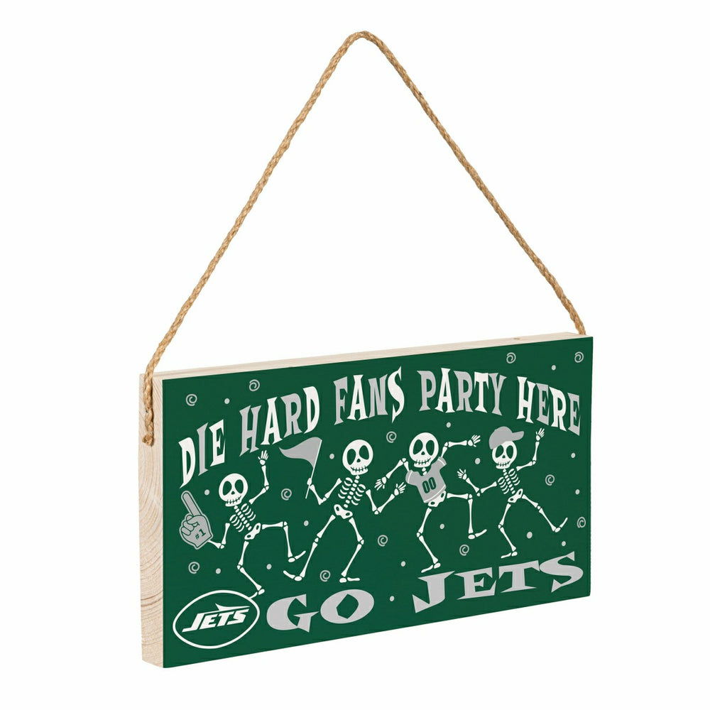 New York Jets Halloween Wood Wall Sign, 6x11, NFL, Home