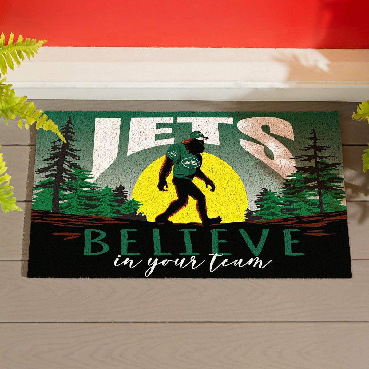 New York Jets Bigfoot PVC Mat, 28"x16", NFL