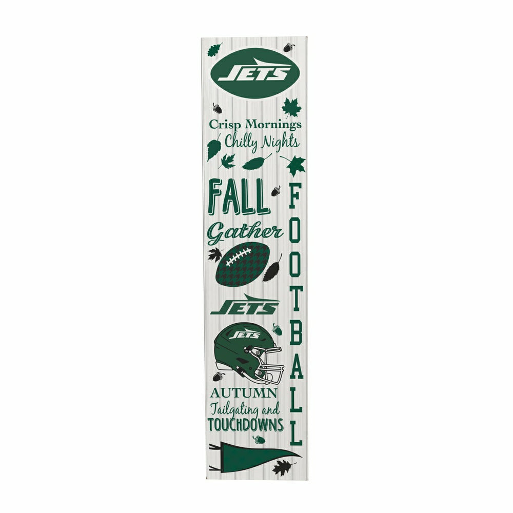 New York Jets Fall Seasonal Double Sided Large Leaner, 46", NFL, Home